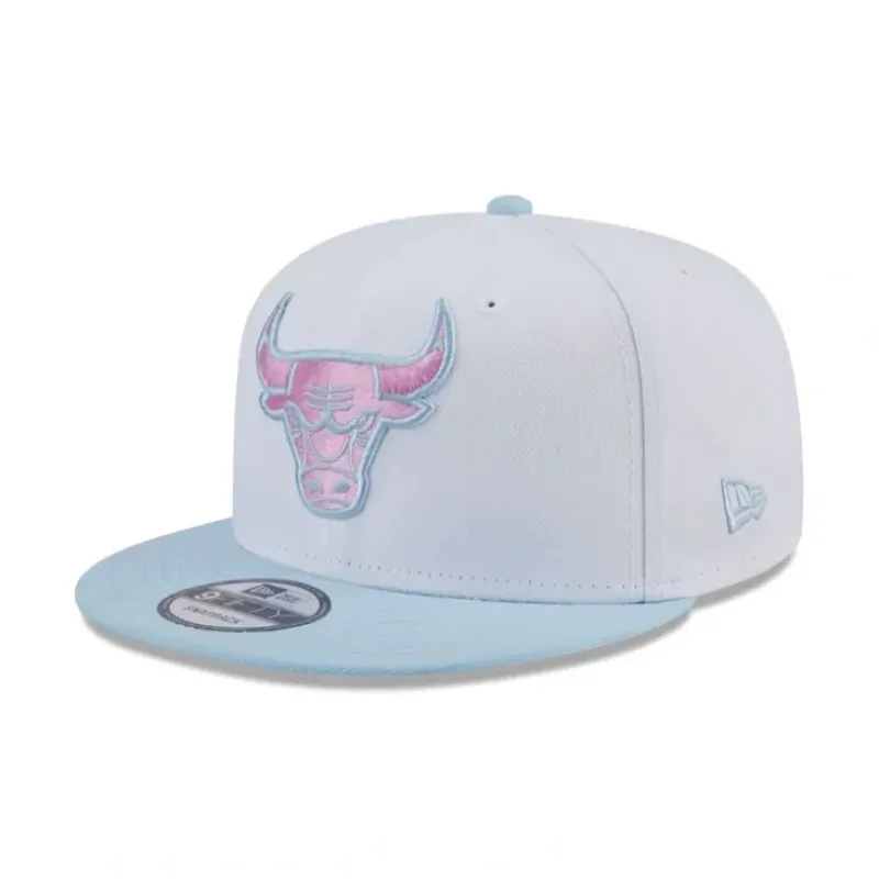 Cheap Chicago Bulls Color Pack White 9FIFTY Snapback Hat - KTGCaps - Baseball caps for various teams, purchased online at a discount Caps