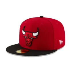 Outlet Chicago Bulls Two Tone 59FIFTY Fitted Hat - KTGCaps - Baseball caps for various teams, purchased online at a discount Caps