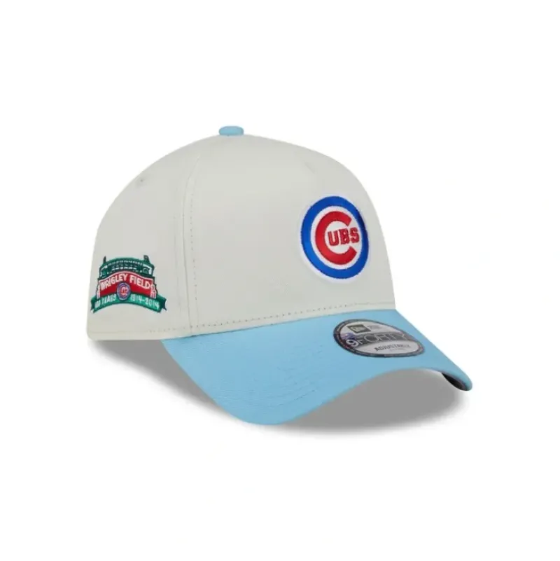 Outlet Chicago Cubs Chrome White 9FORTY AFrame Snapback Hat - KTGCaps - Baseball caps for various teams, purchased online at a discount Caps