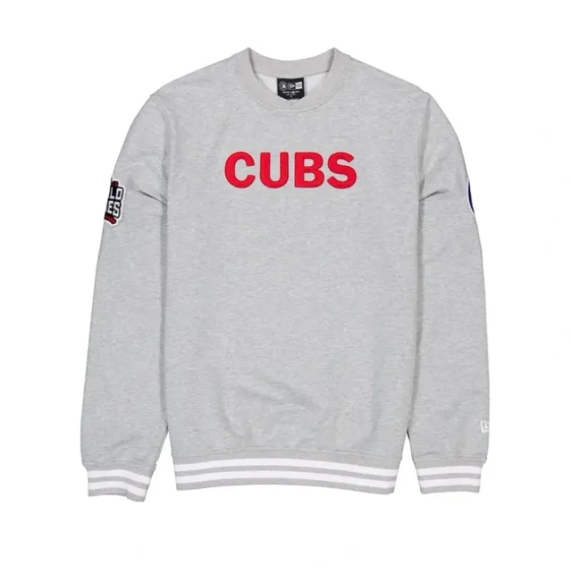 Sale Chicago Cubs Gray Logo Select Crewneck - KTGCaps - Baseball caps for various teams, purchased online at a discount Caps