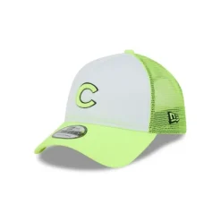 Discount Chicago Cubs Hi Vis Doodle 9FORTY AFrame Trucker Hat - KTGCaps - Baseball caps for various teams, purchased online at a discount Caps