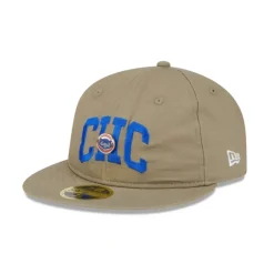 Store Chicago Cubs Logo Pin Retro Crown 59FIFTY Fitted Hat - KTGCaps - Baseball caps for various teams, purchased online at a discount Caps