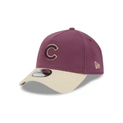 Best Chicago Cubs Moleskin Crown Maroon 9FORTY AFrame Snapback Hat - KTGCaps - Baseball caps for various teams, purchased online at a discount Caps