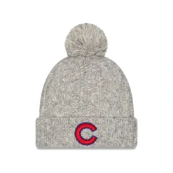 Cheap Chicago Cubs Shimmer Pom Knit Hat - KTGCaps - Baseball caps for various teams, purchased online at a discount Caps