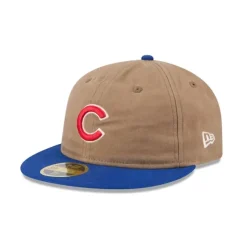 Sale Chicago Cubs Wax Canvas Retro Crown 59FIFTY Fitted Hat - KTGCaps - Baseball caps for various teams, purchased online at a discount Caps