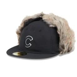 Store Chicago Cubs Winter Dog Ear Retro Crown 59FIFTY Fitted Hat - KTGCaps - Baseball caps for various teams, purchased online at a discount Caps