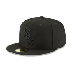 Store Chicago White Sox Blackout Basic 59FIFTY Fitted Hat - KTGCaps - Baseball caps for various teams, purchased online at a discount Caps
