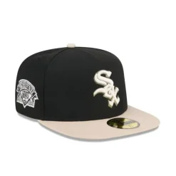 Sale Chicago White Sox Canvas 59FIFTY AFrame Fitted Hat - KTGCaps - Baseball caps for various teams, purchased online at a discount Caps