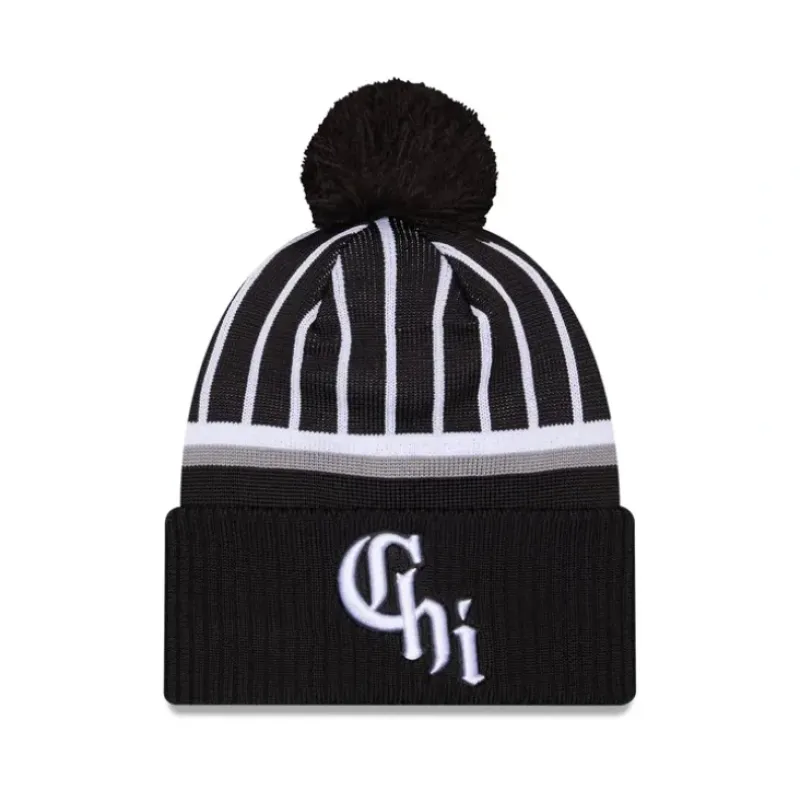 Cheap Chicago White Sox City Connect Pom Knit Hat - KTGCaps - Baseball caps for various teams, purchased online at a discount Caps