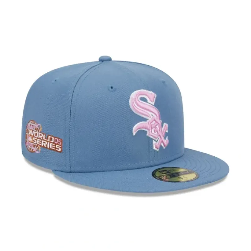 Cheap Chicago White Sox Color Pack Faded Blue 59FIFTY Fitted Hat - KTGCaps - Baseball caps for various teams, purchased online at a discount Caps