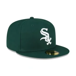 Cheap Chicago White Sox Dark Green 59FIFTY Fitted Hat - KTGCaps - Baseball caps for various teams, purchased online at a discount Caps
