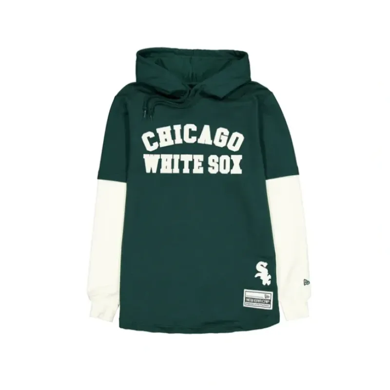 Best Sale Chicago White Sox Dark Green Logo Select Hooded TShirt - KTGCaps - Baseball caps for various teams, purchased online at a discount Caps