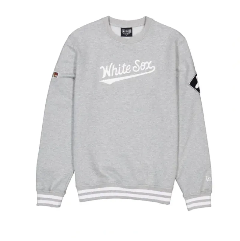 Outlet Chicago White Sox Gray Logo Select Crewneck - KTGCaps - Baseball caps for various teams, purchased online at a discount Caps