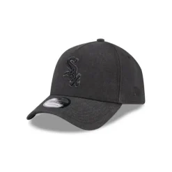 Best Chicago White Sox Logo Essentials Black 9FORTY AFrame Snapback Hat - KTGCaps - Baseball caps for various teams, purchased online at a discount Caps