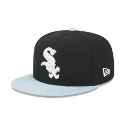 Clearance Chicago White Sox Patch Denim 59FIFTY Fitted Hat - KTGCaps - Baseball caps for various teams, purchased online at a discount Caps