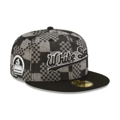 Online Chicago White Sox Pattern Denim 59FIFTY Fitted Hat - KTGCaps - Baseball caps for various teams, purchased online at a discount Caps