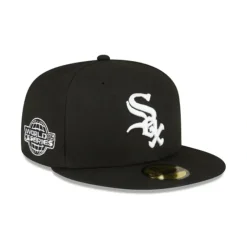 Shop Chicago White Sox Sidepatch Black 59FIFTY Fitted Hat - KTGCaps - Baseball caps for various teams, purchased online at a discount Caps