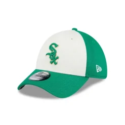 Best Sale Chicago White Sox St Patricks Day 2024 39THIRTY Stretch Fit Hat - KTGCaps - Baseball caps for various teams, purchased online at a discount Caps