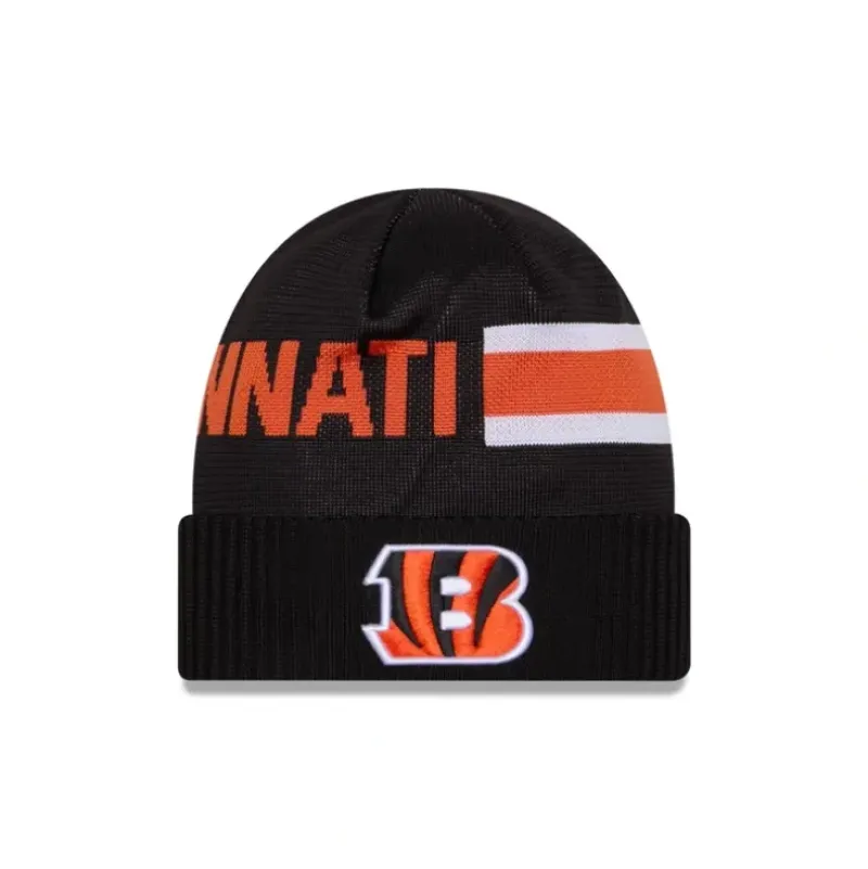 Discount Cincinnati Bengals 2024 Cold Weather Tech Knit Beanie - KTGCaps - Baseball caps for various teams, purchased online at a discount Caps