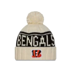 Sale Cincinnati Bengals 2024 Cold Weather Chrome Pom Knit Hat - KTGCaps - Baseball caps for various teams, purchased online at a discount Caps