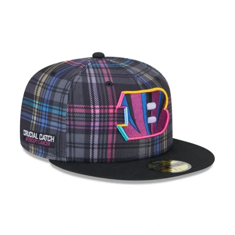 Clearance Cincinnati Bengals 2024 Crucial Catch 59FIFTY Fitted Hat - KTGCaps - Baseball caps for various teams, purchased online at a discount Caps