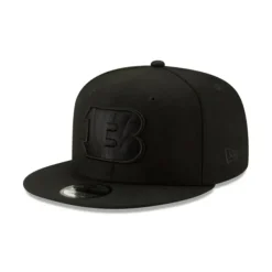 Shop Cincinnati Bengals Basic Black On Black 9FIFTY Snapback Hat - KTGCaps - Baseball caps for various teams, purchased online at a discount Caps