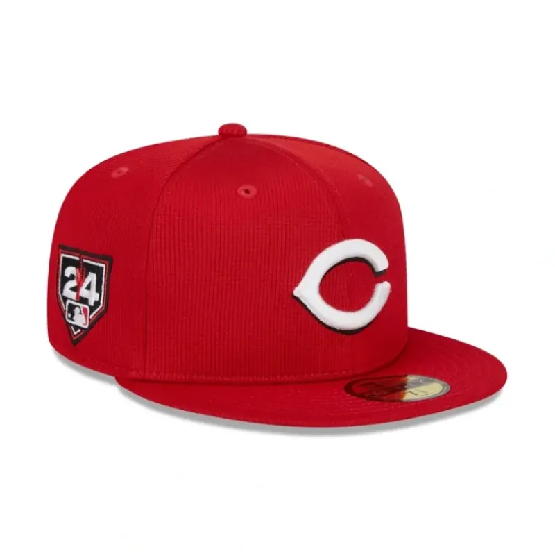 Clearance Cincinnati Reds 2024 Spring Training 39THIRTY Stretch Fit Hat - KTGCaps - Baseball caps for various teams, purchased online at a discount Caps
