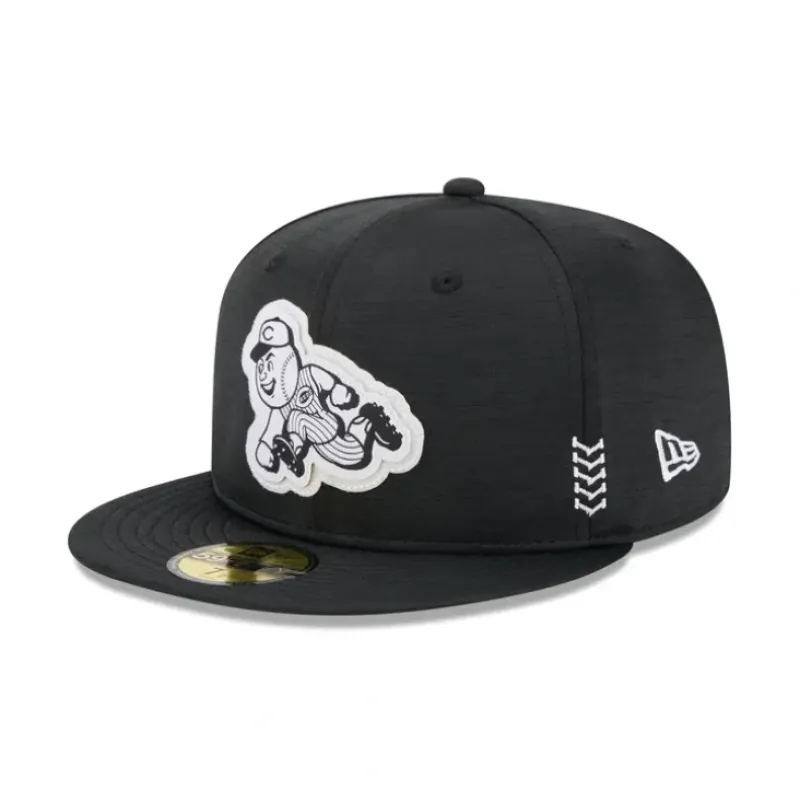 Clearance Cincinnati Reds Forest Visor Retro Crown 59FIFTY Fitted Hat - KTGCaps - Baseball caps for various teams, purchased online at a discount Caps
