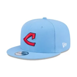 Best Sale Cleveland Guardians Sky Blue 9FIFTY Snapback Hat - KTGCaps - Baseball caps for various teams, purchased online at a discount Caps