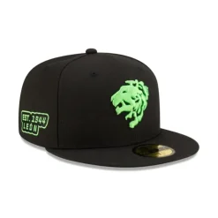 Best Club León Black 59FIFTY Fitted Hat - KTGCaps - Baseball caps for various teams, purchased online at a discount Caps