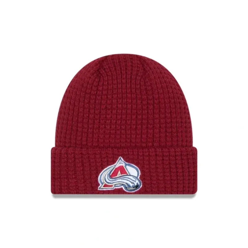 Sale Colorado Avalanche Waffle Knit Beanie - KTGCaps - Baseball caps for various teams, purchased online at a discount Caps