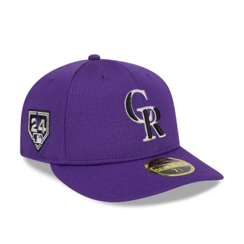 Sale Colorado Rockies 2024 Spring Training Low Profile 59FIFTY Fitted Hat - KTGCaps - Baseball caps for various teams, purchased online at a discount Caps