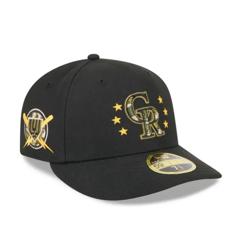 Clearance Colorado Rockies Armed Forces Day 2024 Low Profile 59FIFTY Fitted Hat - KTGCaps - Baseball caps for various teams, purchased online at a discount Caps