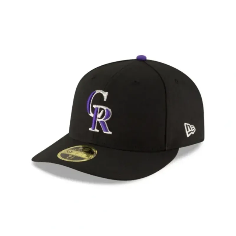Outlet Colorado Rockies Authentic Collection Low Profile 59FIFTY Fitted Hat - KTGCaps - Baseball caps for various teams, purchased online at a discount Caps