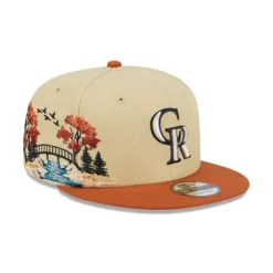 Best Colorado Rockies Fall Landscape 9FIFTY Snapback Hat - KTGCaps - Baseball caps for various teams, purchased online at a discount Caps