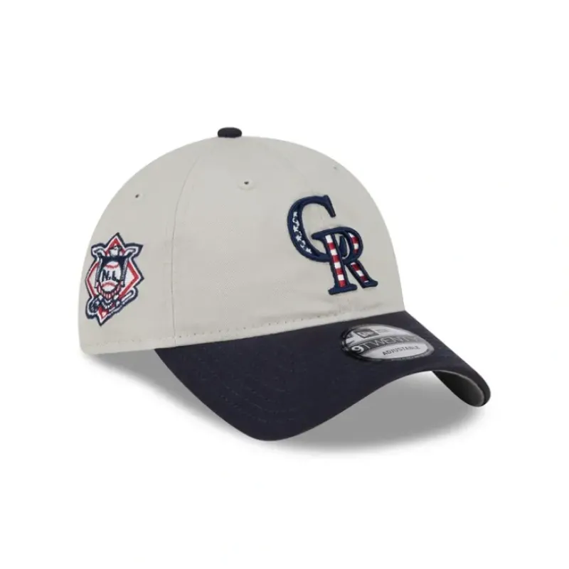 Clearance Colorado Rockies Independence Day 2024 9TWENTY Adjustable Hat - KTGCaps - Baseball caps for various teams, purchased online at a discount Caps