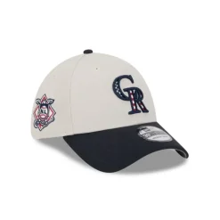 Outlet Colorado Rockies Independence Day 2024 39THIRTY Stretch Fit Hat - KTGCaps - Baseball caps for various teams, purchased online at a discount Caps