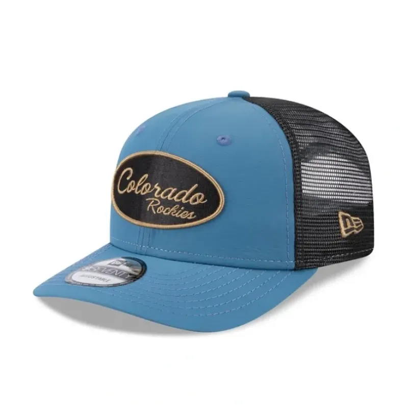 Store Colorado Rockies Indigo 9SEVENTY Trucker Hat - KTGCaps - Baseball caps for various teams, purchased online at a discount Caps