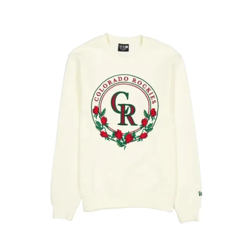Best Sale Colorado Rockies Novelty Stitch Crewneck - KTGCaps - Baseball caps for various teams, purchased online at a discount Caps
