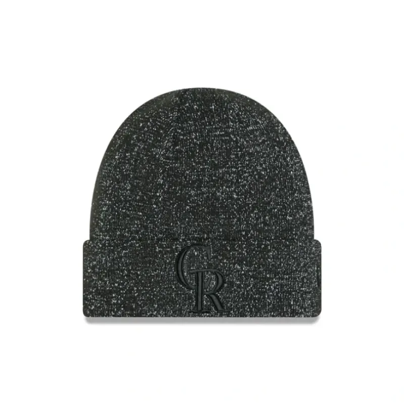 Best Colorado Rockies Reflective Black Knit Beanie - KTGCaps - Baseball caps for various teams, purchased online at a discount Caps