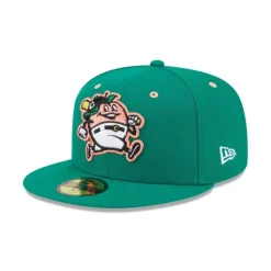 Clearance Columbus Clingstones Alternate Green 59FIFTY Fitted Hat - KTGCaps - Baseball caps for various teams, purchased online at a discount Caps