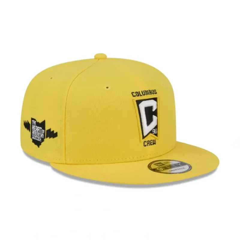 Outlet Columbus Crew 2024 Jersey Hook 9FIFTY Snapback Hat - KTGCaps - Baseball caps for various teams, purchased online at a discount Caps