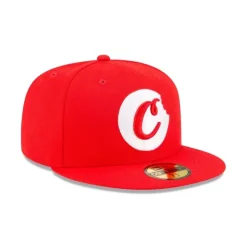 Best Cookies Red Alt 59FIFTY Fitted Hat - KTGCaps - Baseball caps for various teams, purchased online at a discount Caps