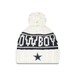 Online Dallas Cowboys 2024 Cold Weather Chrome Pom Knit Hat - KTGCaps - Baseball caps for various teams, purchased online at a discount Caps