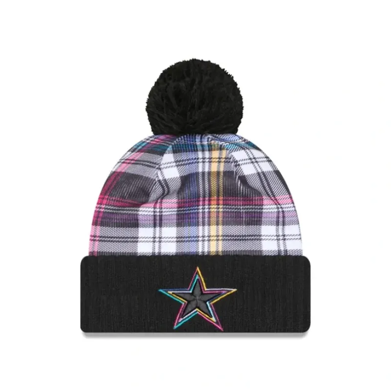 Online Dallas Cowboys 2024 Crucial Catch Sport Pom Knit Hat - KTGCaps - Baseball caps for various teams, purchased online at a discount Caps
