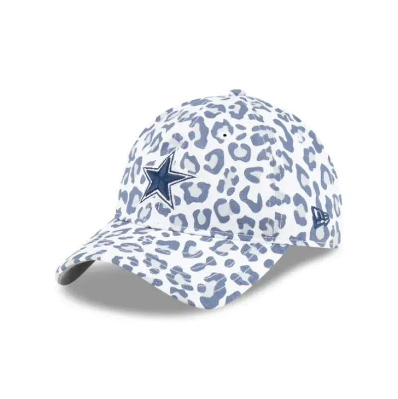 Store Dallas Cowboys Active Animal Print Womens 9TWENTY Adjustable Hat - KTGCaps - Baseball caps for various teams, purchased online at a discount Caps