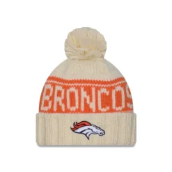 Sale Denver Broncos 2024 Cold Weather Chrome Pom Knit Hat - KTGCaps - Baseball caps for various teams, purchased online at a discount Caps