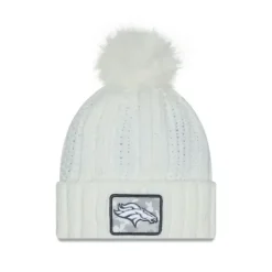 Clearance Denver Broncos 2024 Salute to Service Womens Pom Knit Hat - KTGCaps - Baseball caps for various teams, purchased online at a discount Caps