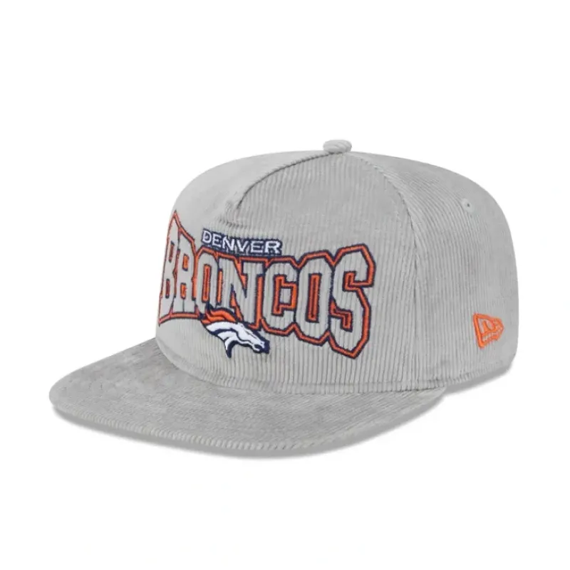 Sale Denver Broncos Gray Cord Golfer Hat - KTGCaps - Baseball caps for various teams, purchased online at a discount Caps