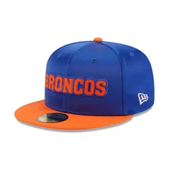 Online Denver Broncos Satin 59FIFTY Fitted Hat - KTGCaps - Baseball caps for various teams, purchased online at a discount Caps